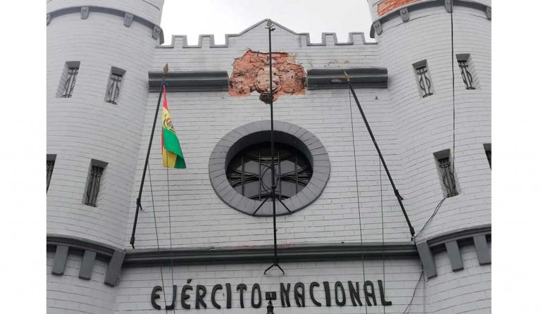El escudo del cuartel San Francisco no puede ser reconstruido